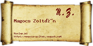 Magocs Zoltán névjegykártya